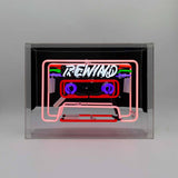 'cassette' Large Glass Neon Sign