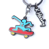 Keith Haring Skateboarder Keyclip