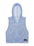 BIKE Hooded Sleeveless Practice Jersey - Ice Blue