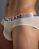 TEAMM8 Racer Mesh Brief - Ecru