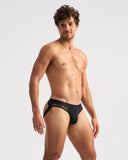 TEAMM8 Score Sheer Slim Jockstrap - Black