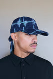 Henrik Vibskov SAUSAGE CAP - DARK SHIBORI GRID