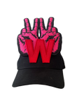 W Cap Black / Red by Walter van beirendonck