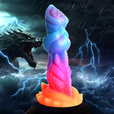 Aqua-Cock Glow-in-the-Dark Silicone Dildo by Creature Cocks