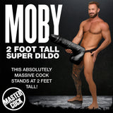 MASTER SERIES LIGHT MOBY HUGE 2 FOOT TALL SUPER DILDO BLACK
