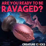 Creature Cocks Dragon Hatch Silicone Egg - L