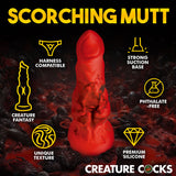 Creature Cocks Fire Hound Silicone Dildo - Small