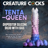 Creature Cocks Tenta-Queen Ovipositor Silicone Dildo with Eggs