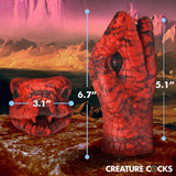 Creature Cock Serpentine Stroker Silicone Masturbator - Red