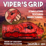 Creature Cock Serpentine Stroker Silicone Masturbator - Red