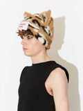 LOVERBOY BY CHARLES JEFFREY FLUFFY CHUNKY EARS BEANIE LEOPARD