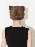 LOVERBOY BY CHARLES JEFFREY FLUFFY CHUNKY EARS BEANIE BROWN