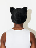 LOVERBOY BY CHARLES JEFFREY FLUFFY CHUNKY EARS BEANIE BLACK