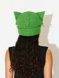 LOVERBOY BY CHARLES JEFFREY CHUNKY EARS BEANIE GREEN