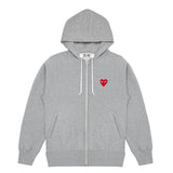 COMME des GARÇONS Play Hooded sweatshirt w. 5 hearts