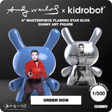 Andy Warhol 8” Masterpiece Flaming Star Elvis Dunny Art Figure