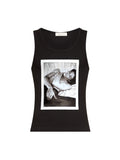 Mapplethorpe Self Portrait Tank Top by LUDOVIC DE SAINT SERNIN