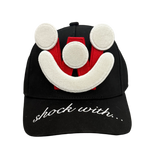 Smiley Cap in Black by Walter van Beirendonck