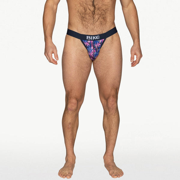 BIKE Stretch Cotton Jock Brief -  Palm PArty