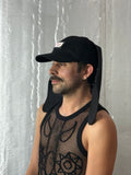 LOVERBOY BY CHARLES JEFFREY RABBIT EARS CAP in BLACK