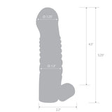 5.25" Vibrating Penis Enhancing Sleeve Extension by Blue Line