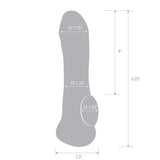 6.25" Transparent Penis Enhancing Sleeve Extension by Blue Line
