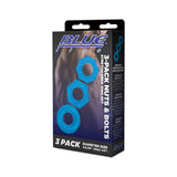 3-Pack Nuts & Bolts Stretch Cock Ring Set by Blue Line