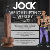 JOCK Weightlifting Wesley 7" Dildo W/ Balls Medium