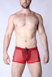 CELLBLOCK 13 Chain Reaction Mesh Jock Short - Red