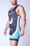 CELLBLOCK 13 Chain Reaction Singlet Jock - Blue