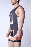 CELLBLOCK 13 Chain Reaction Singlet Jock - Orange