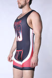 CELLBLOCK 13 Chain Reaction Singlet Jock - Red