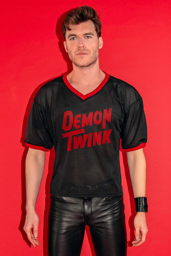 Demon Twink Mesh Football Jersey by Peachy Kings