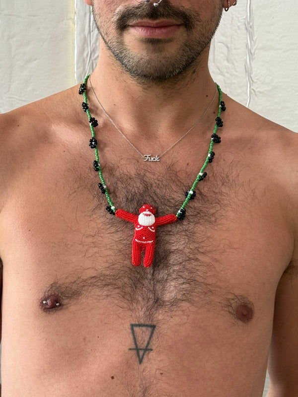 Walter Van Beirendonck Daisy Necklace Black