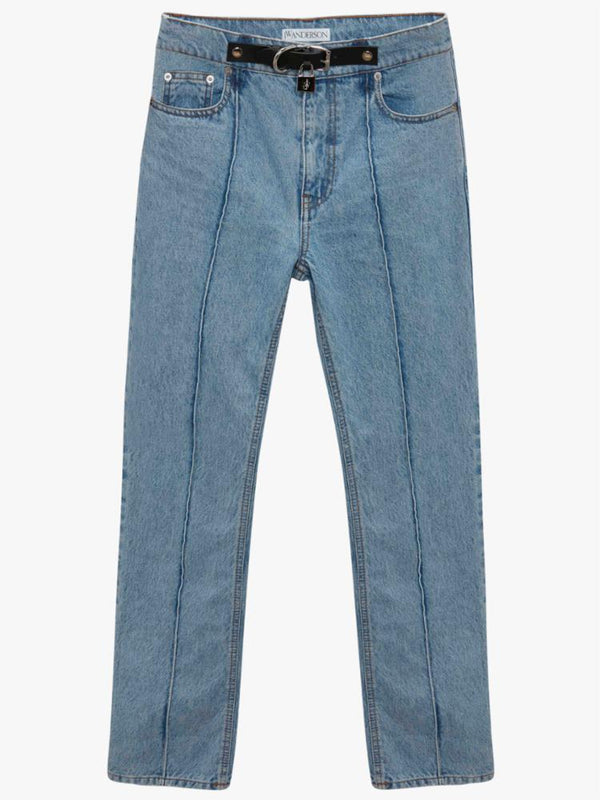 JW ANDERSON PADLOCK SLIM FIT DENIM JEANS
