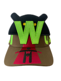 Atomic Cap with Detachable Patch Military Green by Walter van Beirendonck