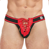 Goal Line Lace-Up Jockstrap Red