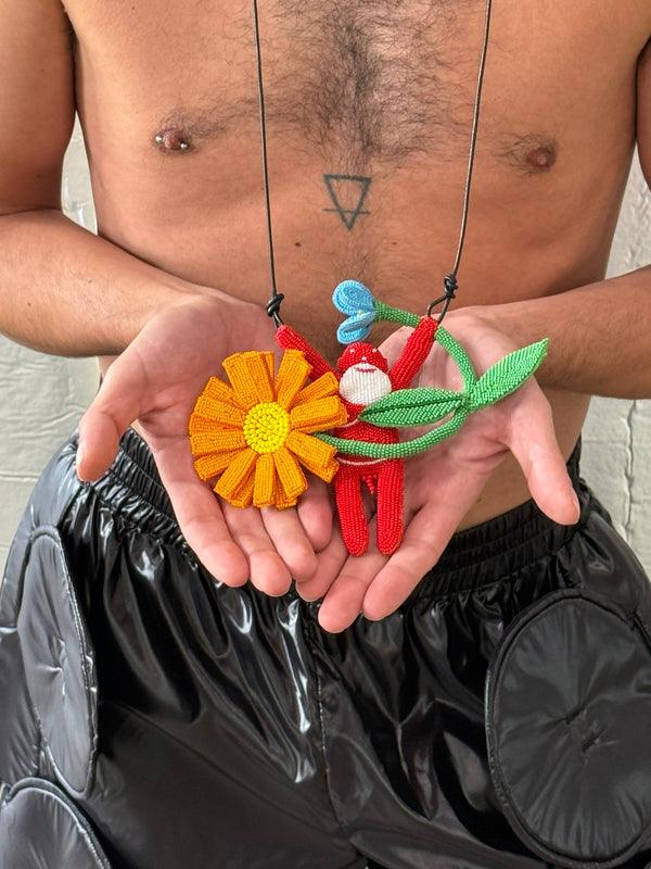 Walter Van Beirendonck Walter + Flower Necklace