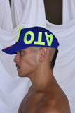 Atomic Cap with Detachable Patch Blue by Walter Van Beirendonck