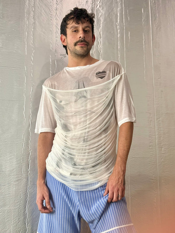 LOVERBOY BY CHARLES JEFFREY DRAPED Torso TEE