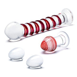 Gläs 4PC Mr. Swirly Set with Glass Kegal balls and 3.25" buttplug