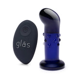 Gläs 4” Rechargeable Remote Controlled Vibrating Dotted P-Spot Plug