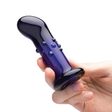 Gläs 4” Rechargeable Remote Controlled Vibrating Dotted P-Spot Plug