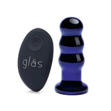 Gläs  Rechargeable Remote Controlled Vibrating Beaded Buttplug