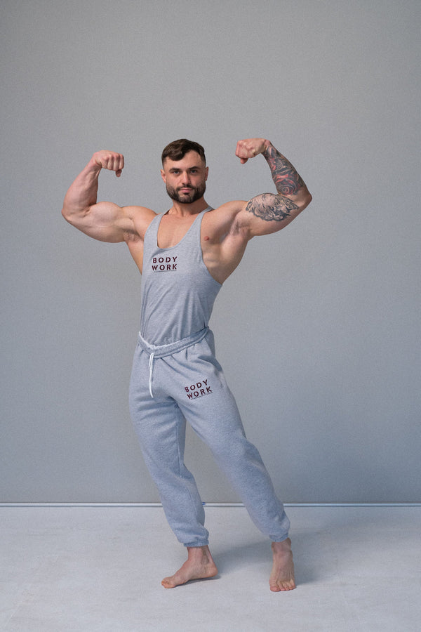 GYMNASIUM THE BODY WORK SWEATPANT HEATHER GREY