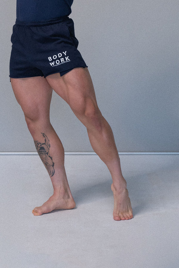 GYMNASIUM THE BODY WORK JERSEY SHORT NAVY BLUE