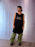 Private Meditation Embroidered Tank by Bernhard Willhelm S/S 2021 OVERSIZE