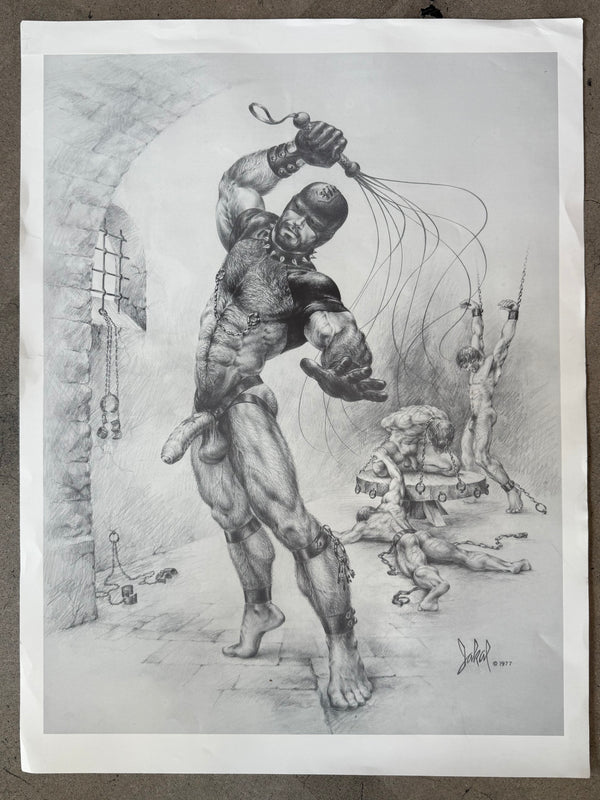 Dungeon Man Large Vintage Poster by Jakal