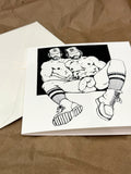 Bill Ward Drum Greeting Card: Sporty Bros