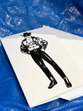 Bill Ward Drum Greeting Card: Cowboy